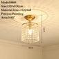 American Small Chandelier Balcony Aisle Corridor Single Head Crystal