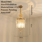 American Small Chandelier Balcony Aisle Corridor Single Head Crystal